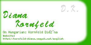 diana kornfeld business card